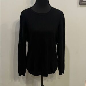 Charter Club Classic Black Cashmere Sweater